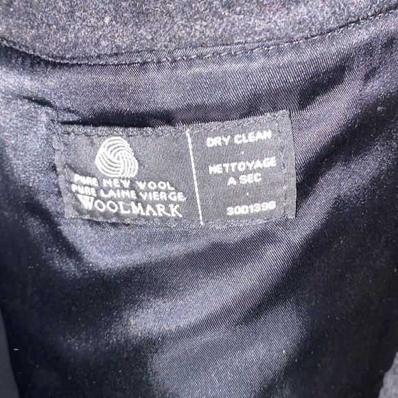 JF J.Ferrar Large Black Wool Coat - Picture 3 of 16